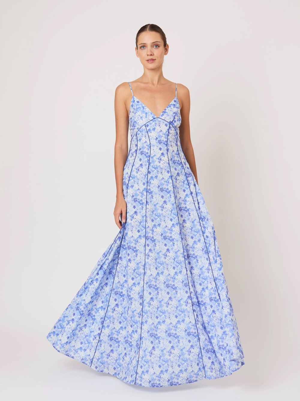 Rosie Assoulin Cami Maxi dress watercolor floral NWT
